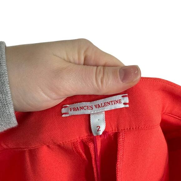 NWT Frances Valentine Lucy Pant Japanese Stretch Blend Orange 2 - Picture 8 of 14